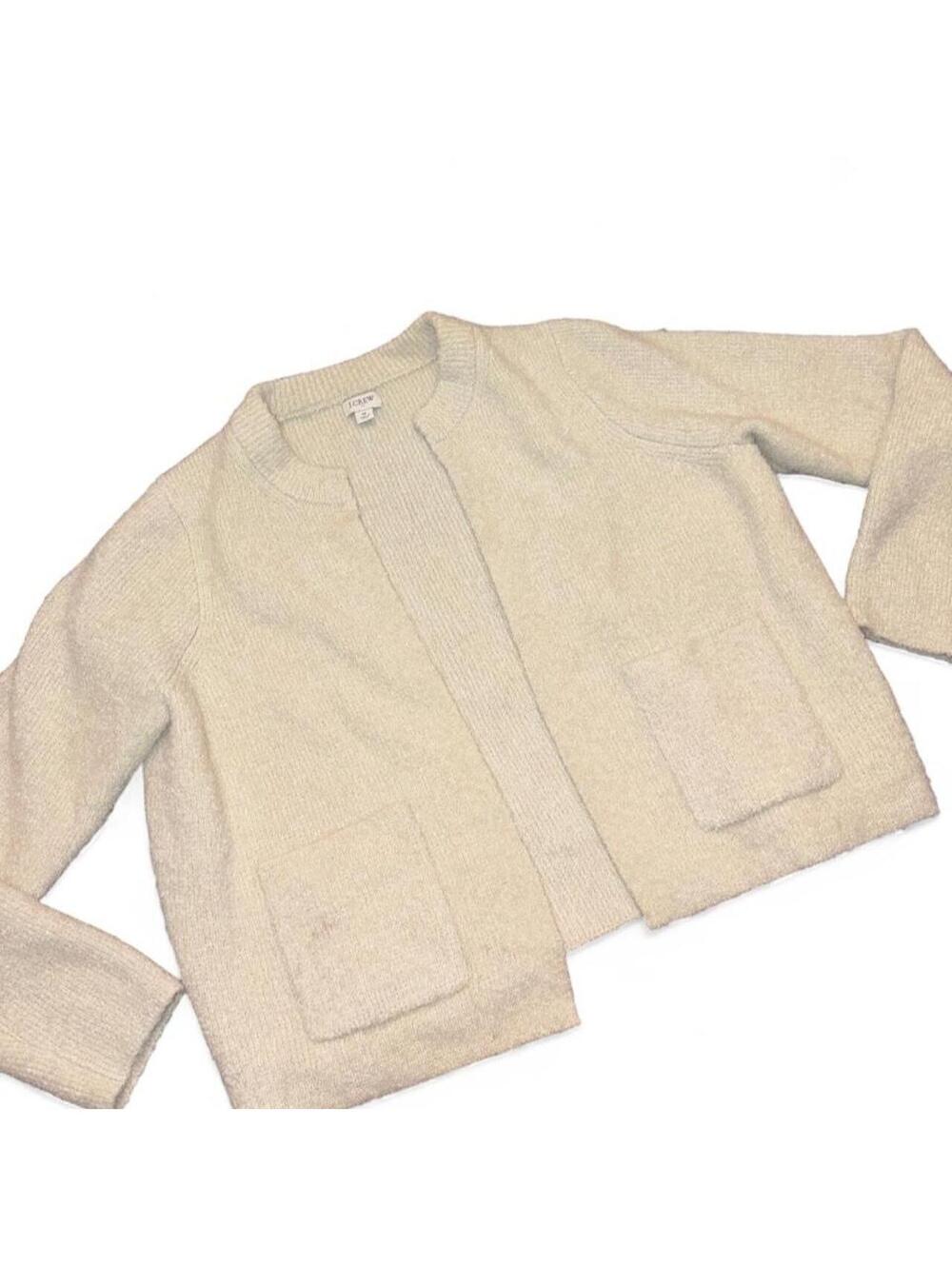 J.Crew Men's Cream and Tan Cardigan